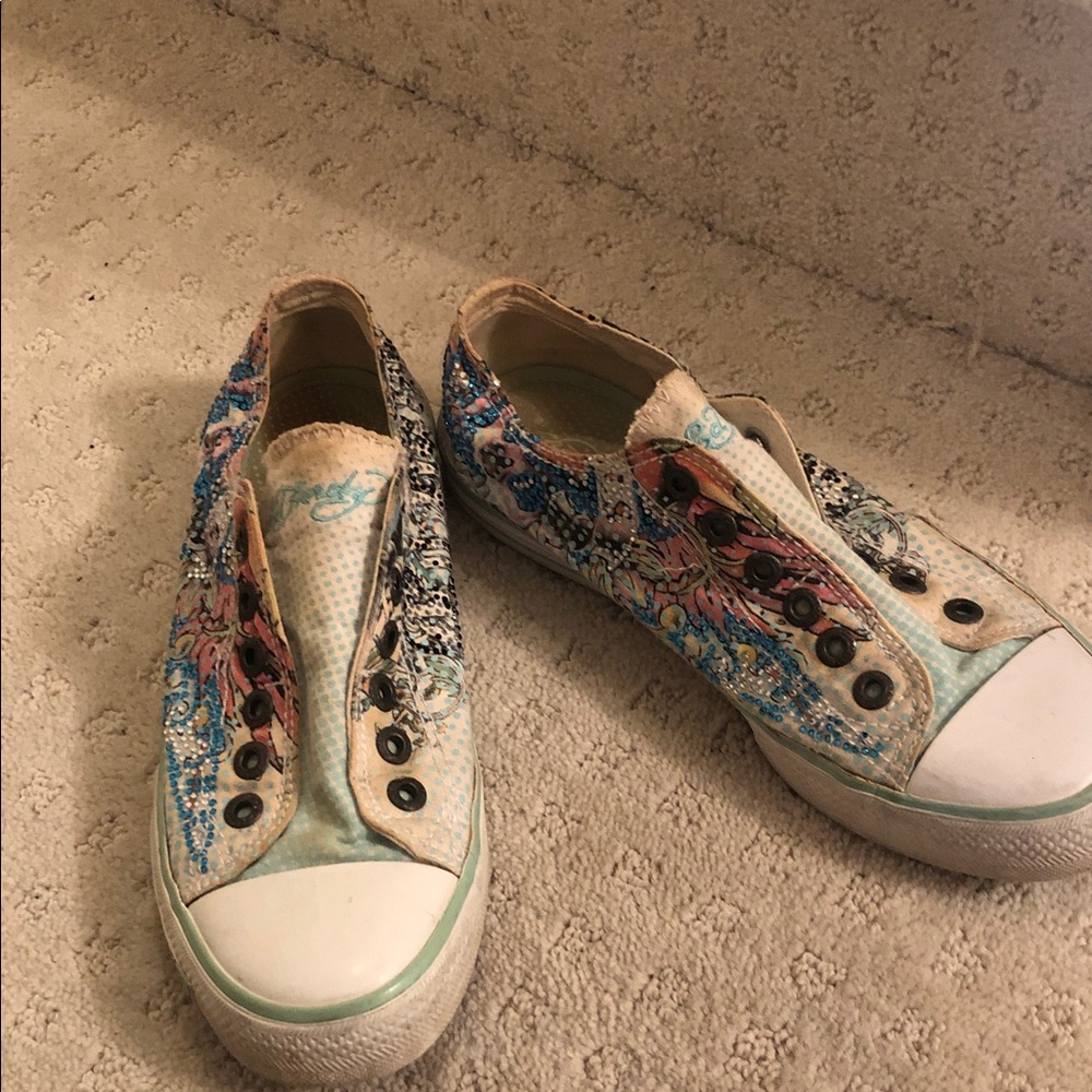 Ed Hardy sparkle sneakers